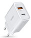 Tech Protection 30-Watt-USB-Ladegerät mit 2 Anschlüssen, weiß