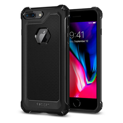 Spigen Rugged Armor Extra iPhone 8 Plus / iPhone 7 Plus hoesje Zwart