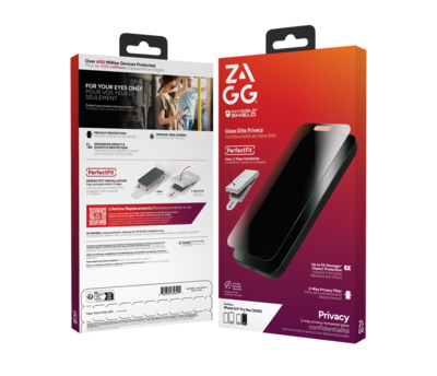 ZAGG InvisibleShield Glass Elite Privacy iPhone 17 Pro Max screenprotector