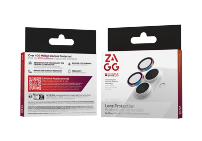 ZAGG InvisibleShield iPhone 17 camera protector iridescent