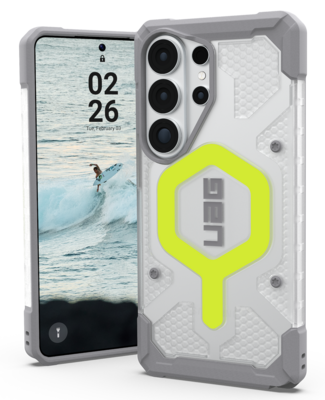 UAG Pathfinder MagSafe Galaxy S26 Ultra hoesje neon bundel met polsbandje