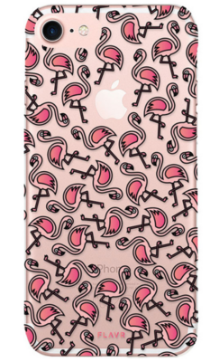 FLAVR iPlate iPhone SE 2022 / 2020 / 8 hoesje Flamingo