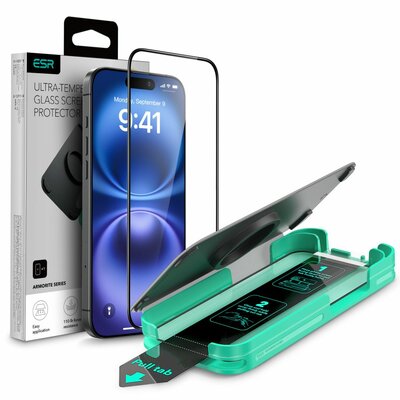 ESR Amorite Glazen iPhone 16 Pro Max screenprotector