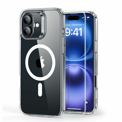 ESR Classic Hybrid iPhone 16 Plus hoesje &amp; screenprotector