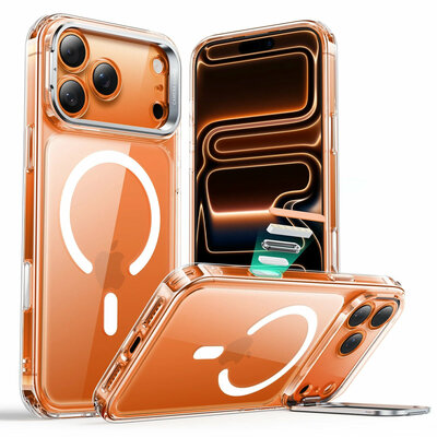 ESR Classic Hybrid Stand CC iPhone 17 Pro hoesje transparant