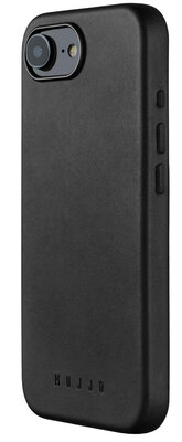 Mujjo leren MagSafe iPhone 17e / 16e hoesje zwart