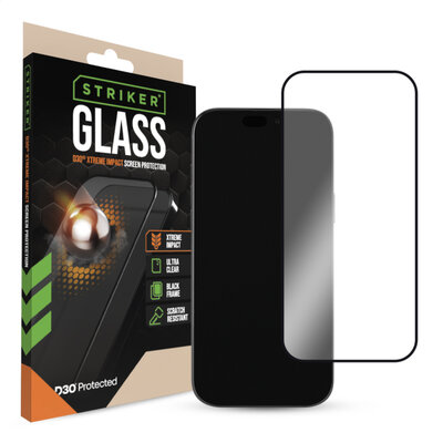 Striker D30 Xtreme Impact iPhone 17 Pro glazen screenprotector