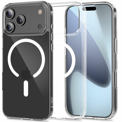 TechProtection Hybrid MagSafe iPhone 17 Pro hoesje transparant