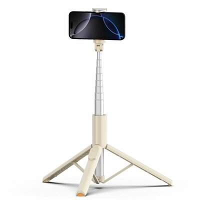 TechProtection Bluetooth Selfie stick / Tripod beige