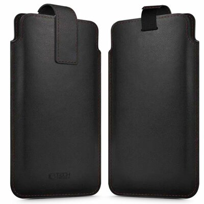 TechProtection universele iPhone 6,0 tot 6,9 inch sleeve zwart / rood