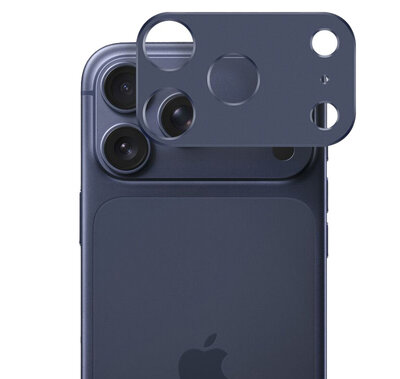 TechProtection iPhone 17 Pro aluminium camera beschermer blauw