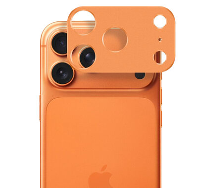 TechProtection iPhone 17 Pro Max&nbsp;aluminium camera beschermer oranje