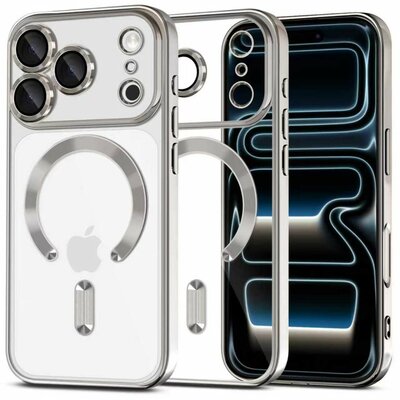 TechProtection MagFlex iPhone 17 Pro Max hoesje zilver