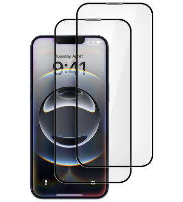 TechProtection edge to edge glazen iPhone 17e / 16e screenprotector 2 pack