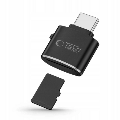 TechProtection USB-C naar micro SD / TF kaartlezer adapter