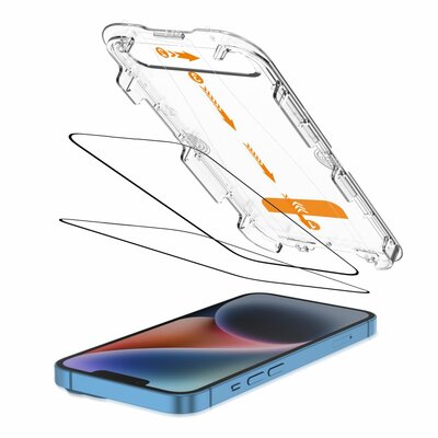 TechProtection Quick iPhone 17e / 16e / 14 / 13 / 13 Pro glazen screenprotector 2 pack
