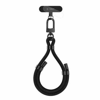 TechProtection Rope polsbandje voor elke telefoon zwart / zwart