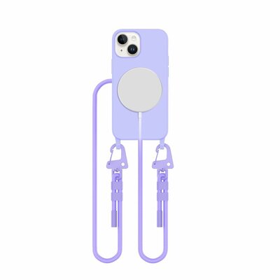 Tech Protection MagSafe iPhone 13 mini hoesje met koord lavender