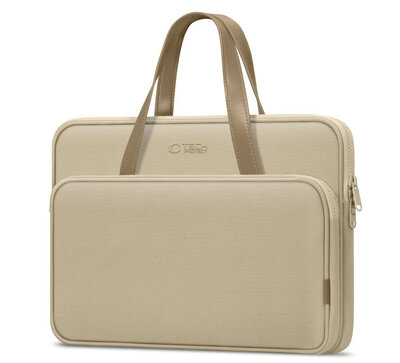 TechProtection Carrying MacBook 15 / 16 inch laptoptas beige