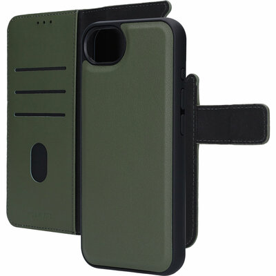 Mobiparts leren 2 in 1 Wallet iPhone 17e / 16e hoesje groen