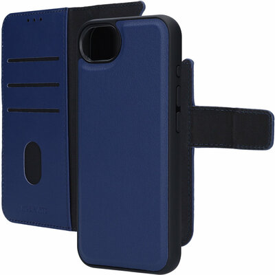 Mobiparts leren 2 in 1 Wallet iPhone 17e / 16e hoesje blauw