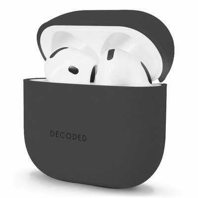 Decoded siliconen AirPods 4 hoesje zwart