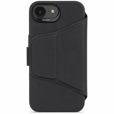 Decoded siliconen 2 in 1 wallet iPhone 17e / 16e hoesje zwart