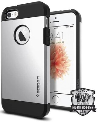 Spigen SGP Tough Armor H&uuml;lle f&uuml;r iPhone 5/5S, silber