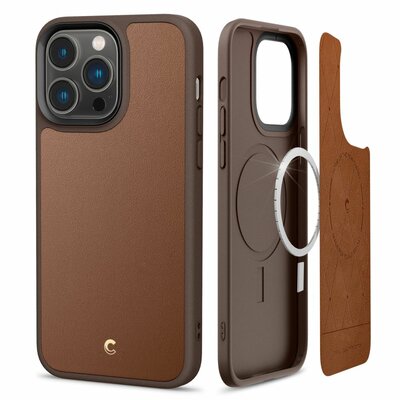 Spigen Cyrill Kajuk MagSafe iPhone 14 Pro Max hoesje bruin