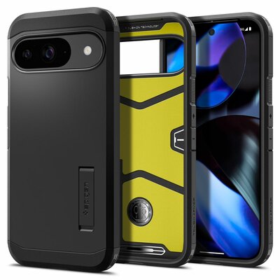 Spigen Tough Armor Pixel 9 / 9 Pro hoesje zwart