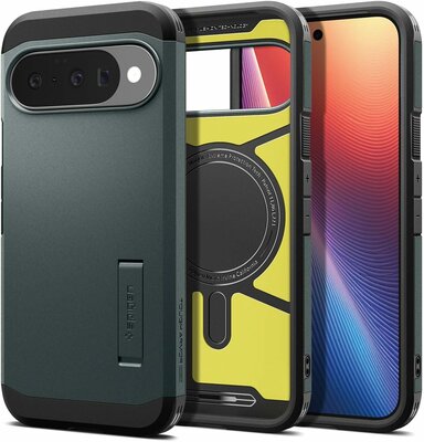 Spigen Tough Armor MagSafe Google Pixel 10 / Google Pixel 10 Pro hoesje groen