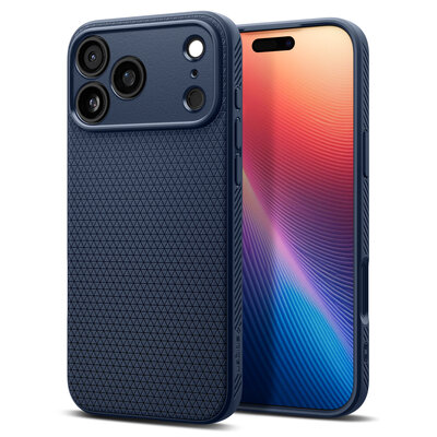 Spigen Liquid Air iPhone 17 Pro hoesje blauw