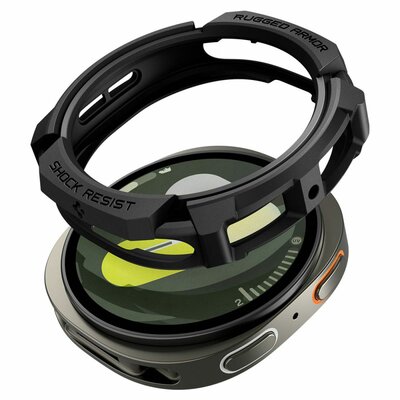 Spigen Rugged Armor Galaxy Watch 8 44 mm hoesje zwart
