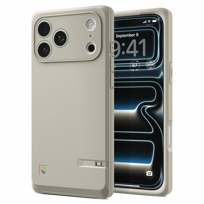 Spigen Classic LS MagSafe iPhone 17 Pro hoesje stone