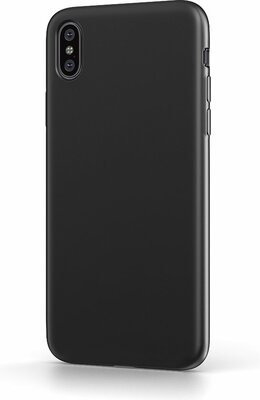 BeHello Liquid Silicone iPhone XS Max hoes Zwart