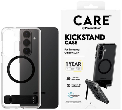PanzerGlass CARE met kickstand MagSafe Galaxy S26+ Plus hoesje transparant