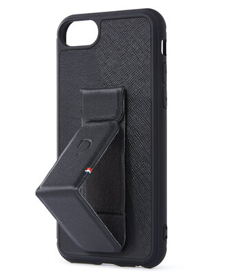 Decoded Leather Dual Stand iPhone SE 2022 / 2020 hoesje Zwart