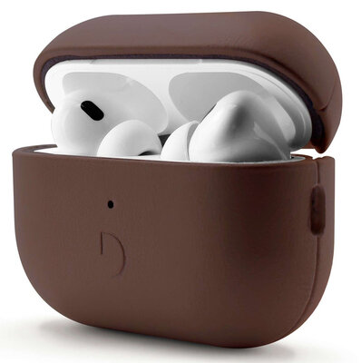 Decoded leren AirPods Pro 2 hoesje bruin