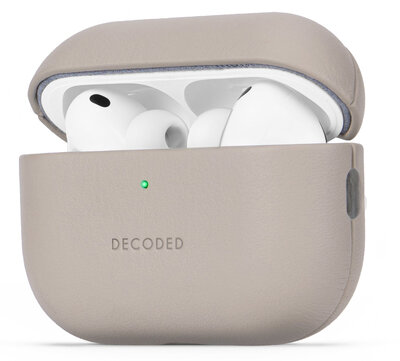 Decoded leren AirPods Pro 3 hoesje clay