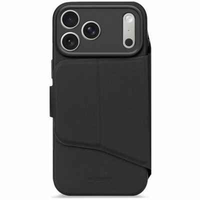 Decoded Textured Silicone 2 in 1 Wallet iPhone 17 Pro Max hoesje zwart