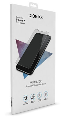 IONIKK iPhone X Glass screenprotector Clear