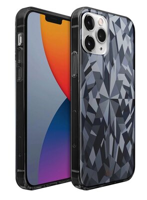 LAUT Diamond iPhone 12 Pro / iPhone 12 hoesje Zwart