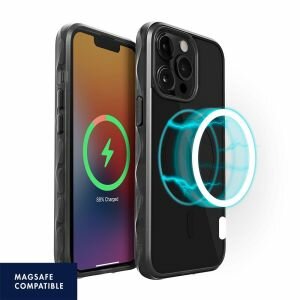 LAUT Crystal Matter MagSafe iPhone 13 Pro Max hoesje Zwart