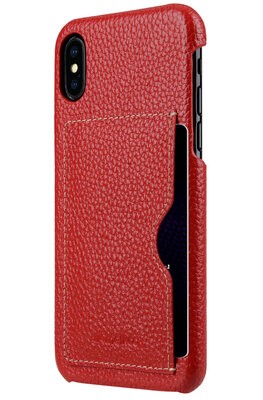 Melkco Leder-Backcover f&uuml;r iPhone X, rot
