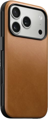 Nomad Modern Leather iPhone 17 Pro Max hoesje tan