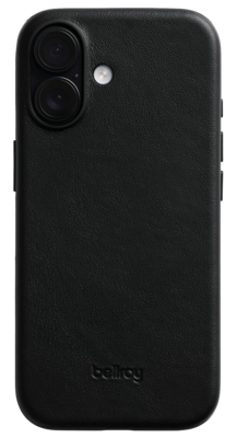Bellroy leather iPhone 17 hoesje zwart