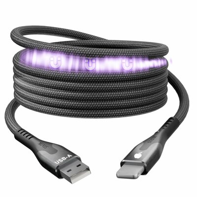 Statik MagStack USB-A naar MFI Lightning kabel 100 cm