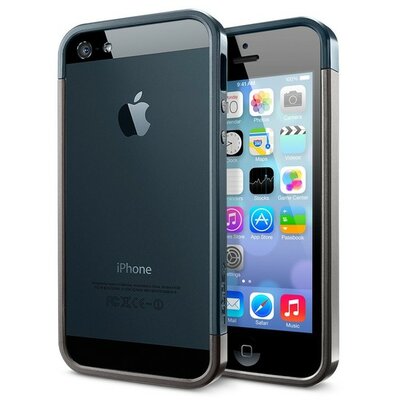 Spigen SGP Linear EX Metal iPhone 5-Schutzh&uuml;lle in Gunmetal