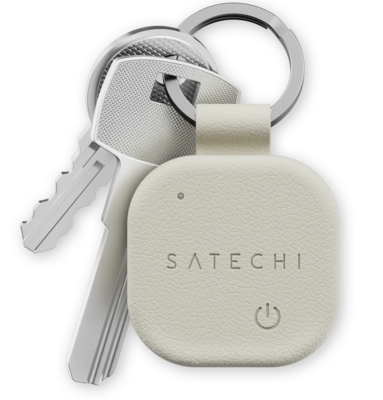 Satechi FindAll Keychain sleutelhanger met Find My Tracker beige
