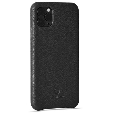Woolnut Leather case iPhone 11 Pro Max hoes Zwart